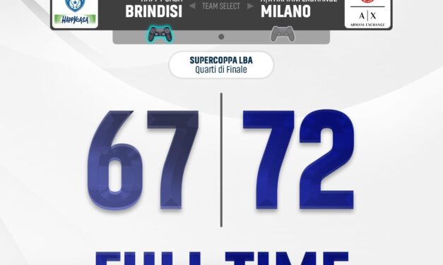 Supercoppa 2021, Brindisi sfiora il colpaccio, ma è Milano a spuntarla: 67-72