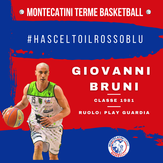 Montecatini Basket, Giovanni Bruni è finalmente rossoblu