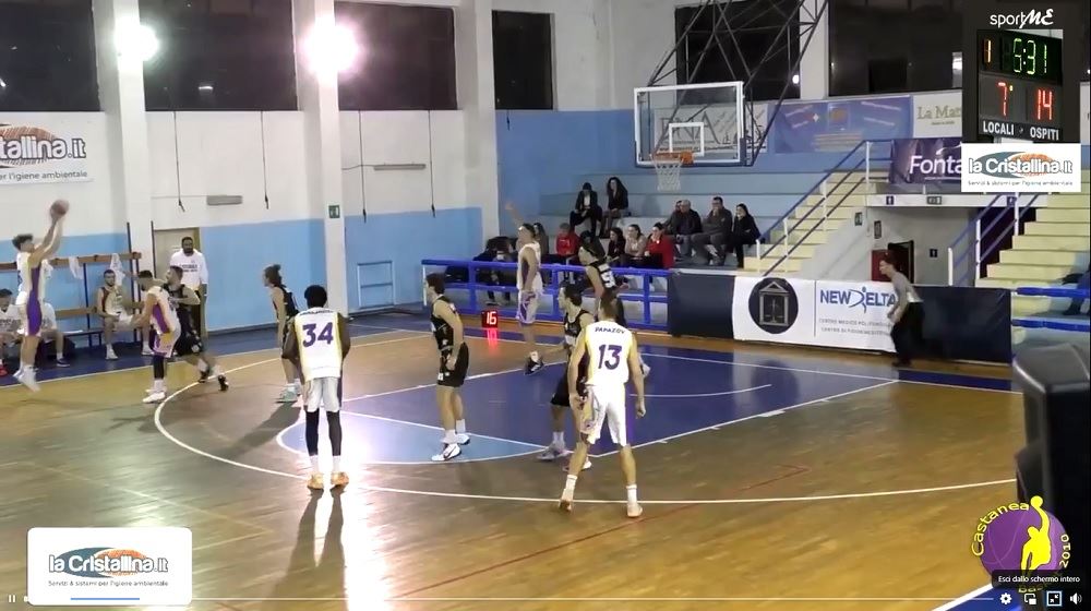 Il Castanea Basket fa suo il derby con la Fortitudo Messina