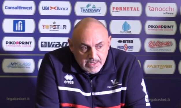 Vuelle Pesaro, le dichiarazioni di coach Boniciolli dopo la sconfitta contro Bologna