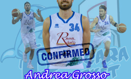 Pescara Basket, Andrea Grossi confermato come vice capitano