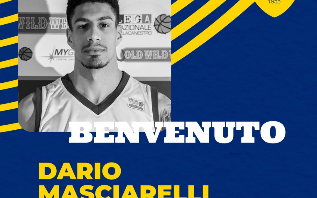 Terzo acquisto della Sutor Basket Montegranaro, è arrivata la guardia/ala Dario Masciarelli