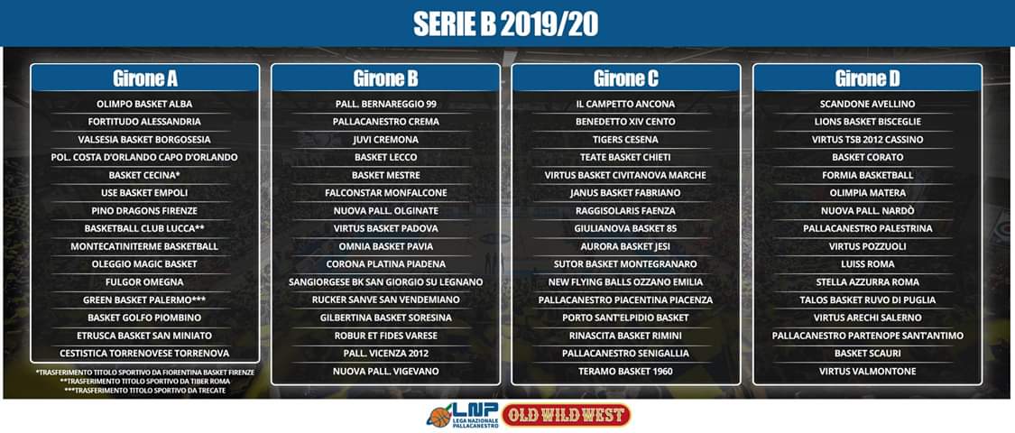 Etrusca San Miniato inserita nel girone A in Serie B con tante novità