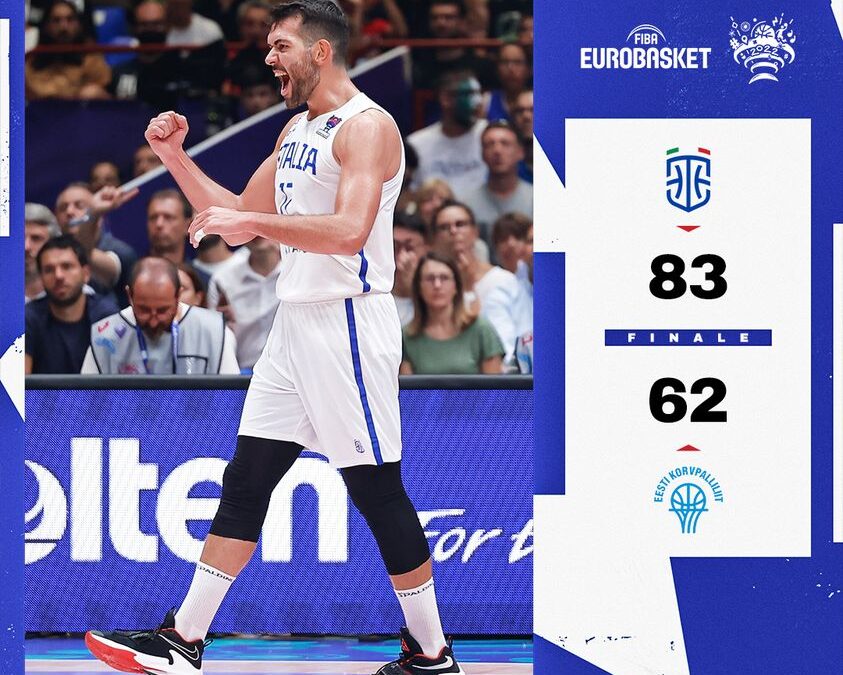 Esordio con vittoria per l’Italia ad EuroBasket: 83-62 all’Estonia