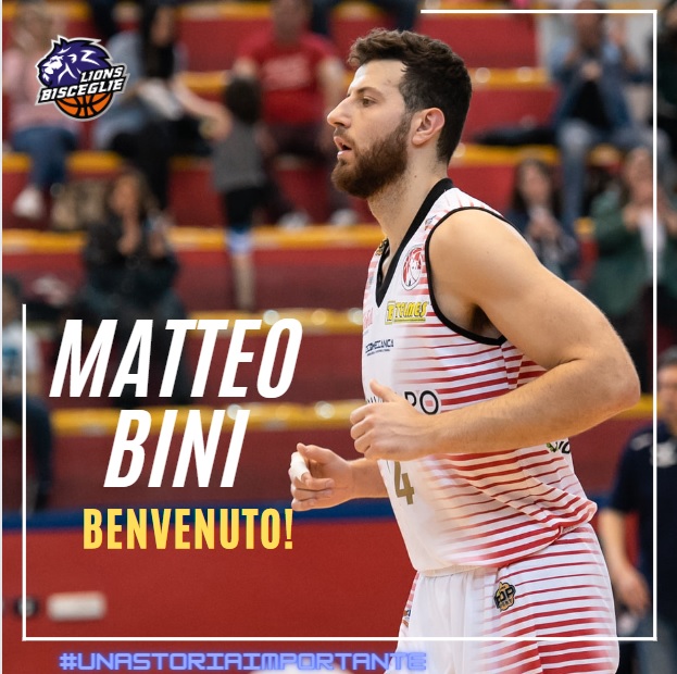 Matteo Bini è un giocatore dei Lions Bisceglie