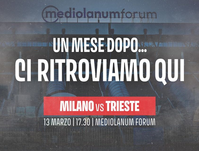 L’Olimpia Milano recupera Datome e Shields per la sfida casalinga con l’Allianz Trieste