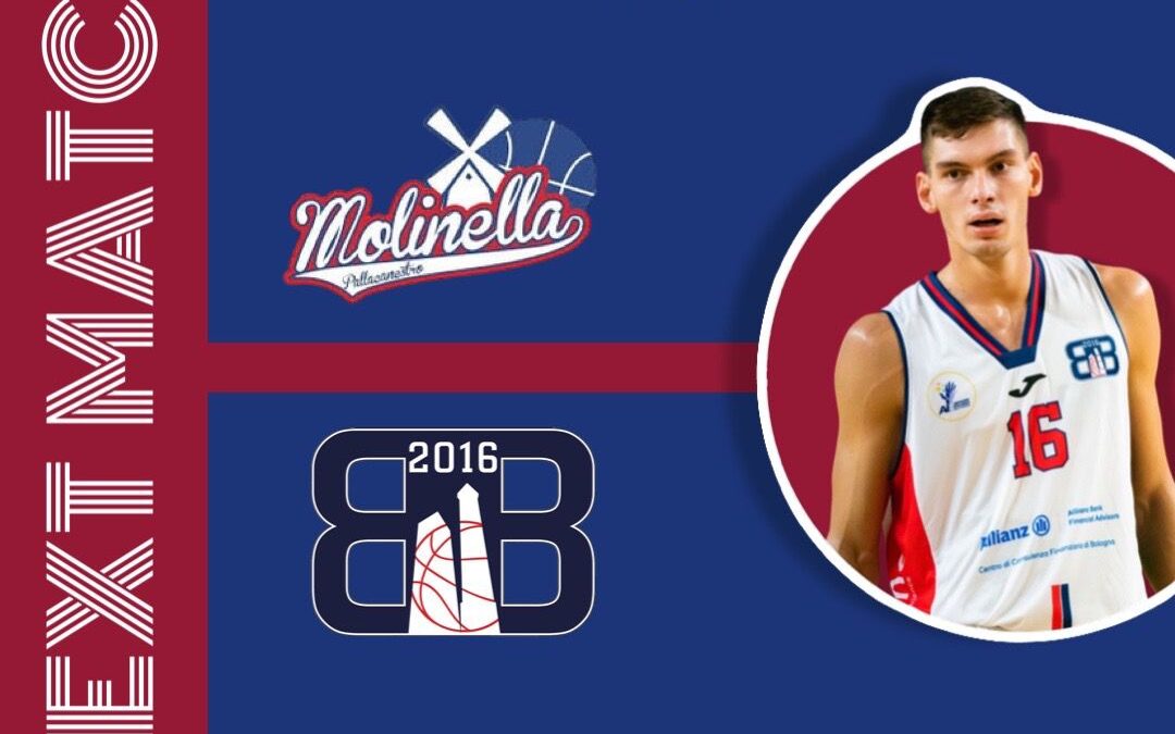Bologna Basket 2016, domani sera trasferta a Molinella