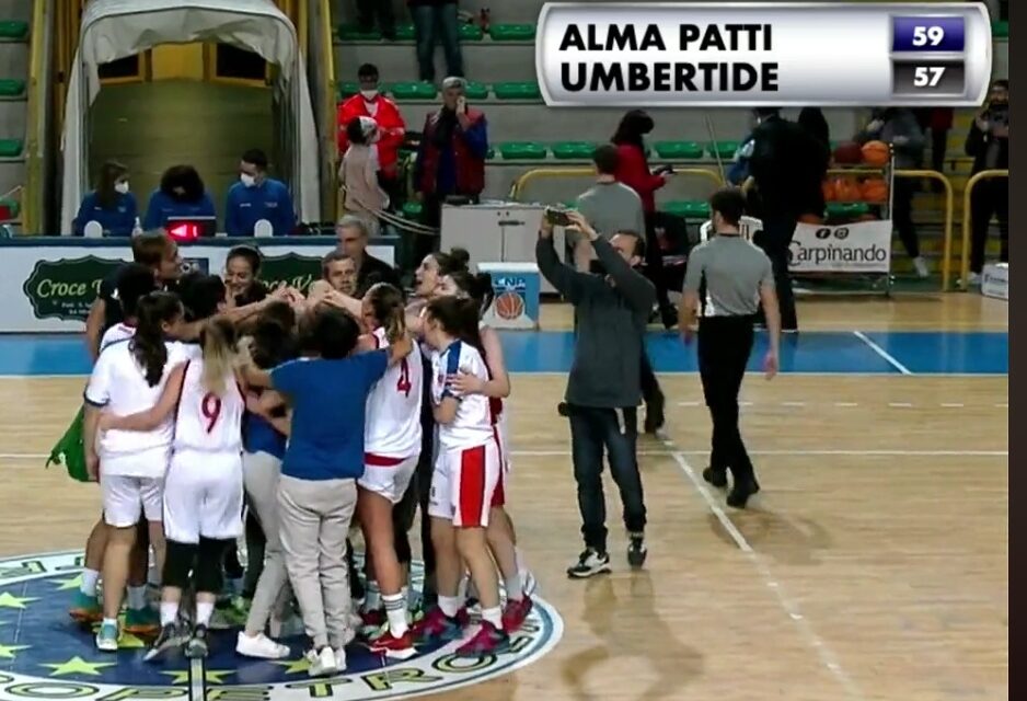 Il “miracolo” di coach Mara Buzzanca: Alma Patti batte Umbertide 59-57 e conquista due punti pesantissimi in campionato