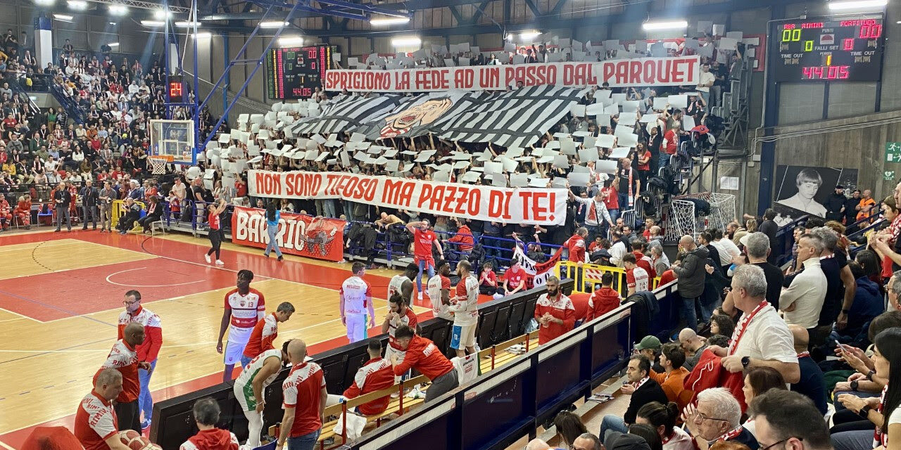 Riviera Basket Rimini, sconfitta di misura in casa contro la Fortitudo Bologna
