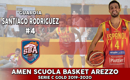 Scuola Basket Arezzo, colpo Santiago Rodriguez