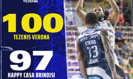 Una tripla di Selden allo scadere regala a Verona il primo successo, Brindisi al tappeto 100-97 dts