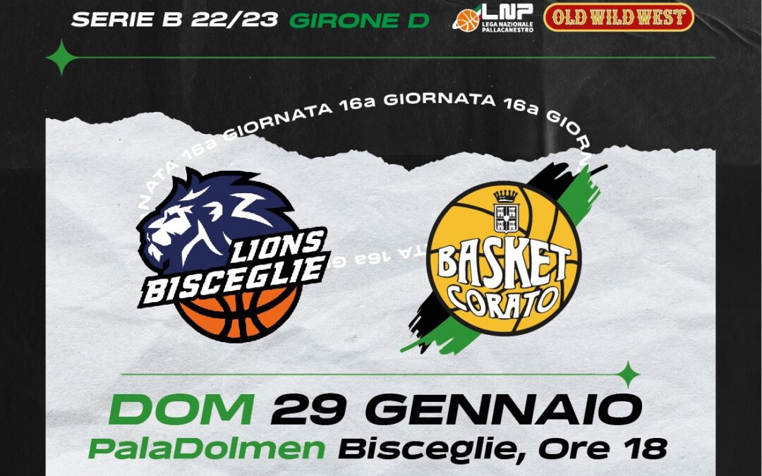 Basket Corato, a Bisceglie per confermarsi