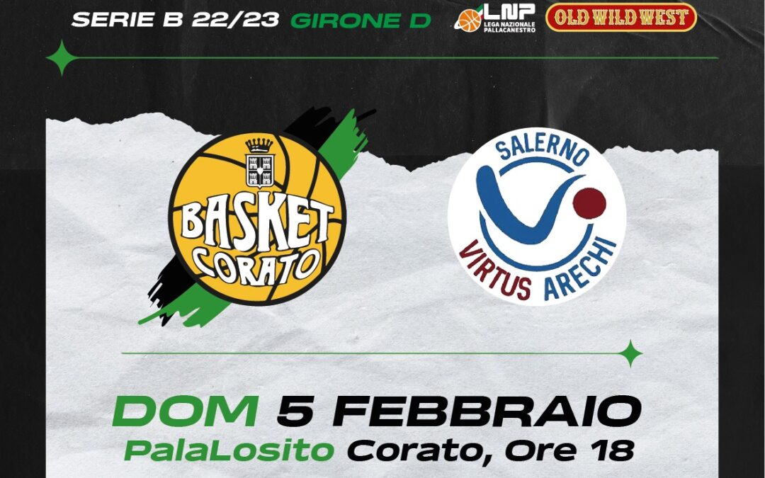 Basket Corato, al PalaLosito arriva Salerno