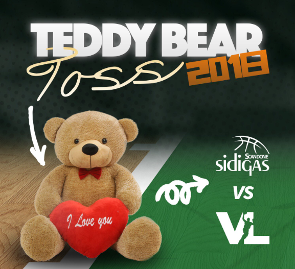 Sidigas Avellino, contro Pesaro riecco il Teddy Bear Toss