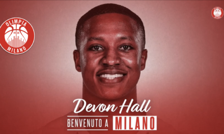Ufficiale, Devon Hall firma un biennale con l’Olimpia Milano
