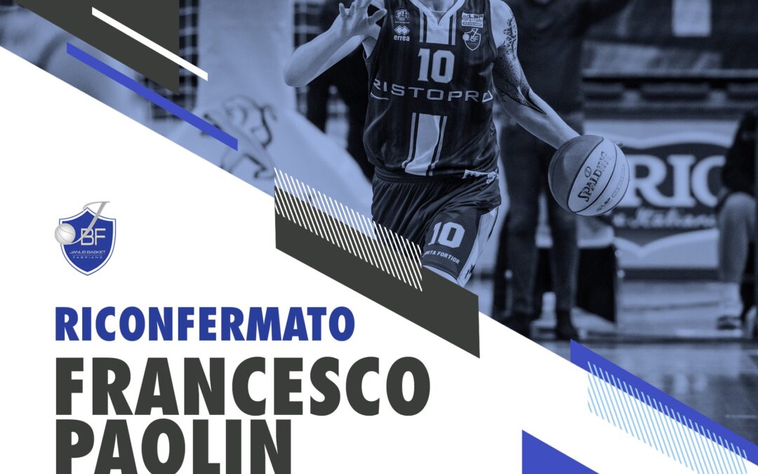 Janus Basket Fabriano, Francesco Paolin confermato anche per la stagione 2020/21