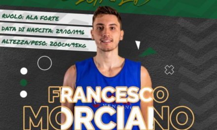 Green Basket Palermo, ufficiale l’ingaggio di Francesco Morciano