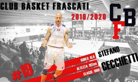 Club Basket Frascati, colpo Stefano Cecchetti in entrata. Confermato Edoardo Pedemonte