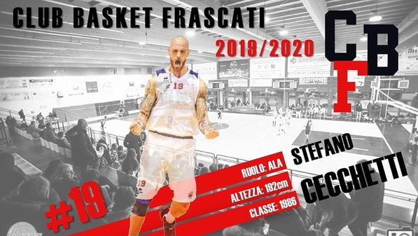 Club Basket Frascati, colpo Stefano Cecchetti in entrata. Confermato Edoardo Pedemonte