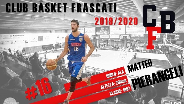 Club Basket Frascati, ufficiale il colpo Matteo Pierangeli