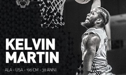 Aquila Basket Trento, ufficiale la firma di Kelvin Martin