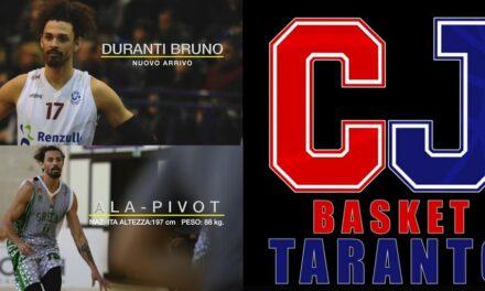 CUS Jonico Basket, altro colpo importante: ufficiale l’arrivo di Bruno Duranti