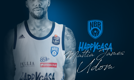 Mattia James Udom è un nuovo giocatore dell’Happy Casa Brindisi