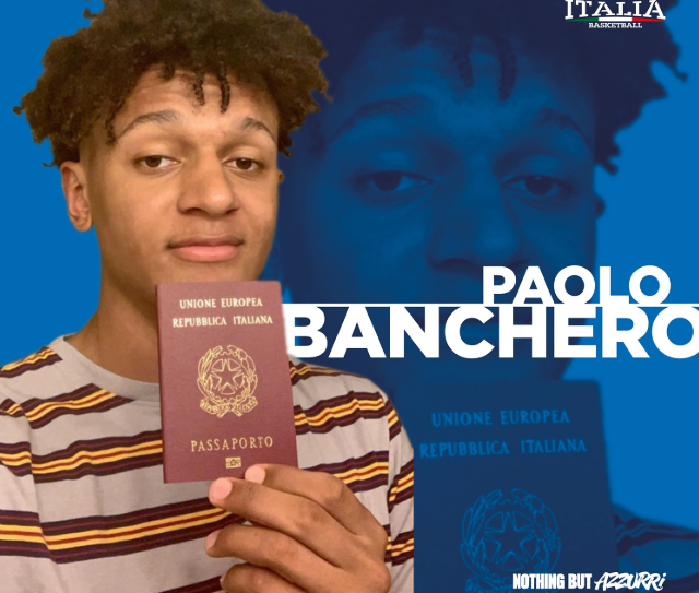 Paolo Banchero è ufficialmente italiano. Ha ottenuto il passaporto e sarà a disposizione di coach Sacchetti