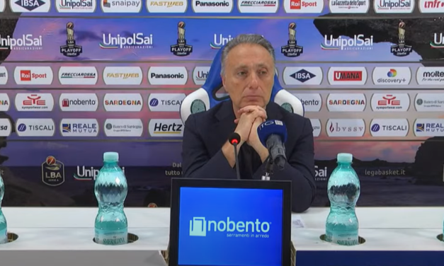 Dinamo Sassari, Coach Bucchi: “Siamo contenti, ma manca Gara4. Dobbiamo finire il lavoro”