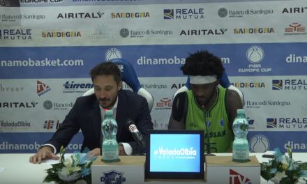 Dinamo Sassari, Pozzecco: “Contenti per la vittoria. Thomas ha dominato”