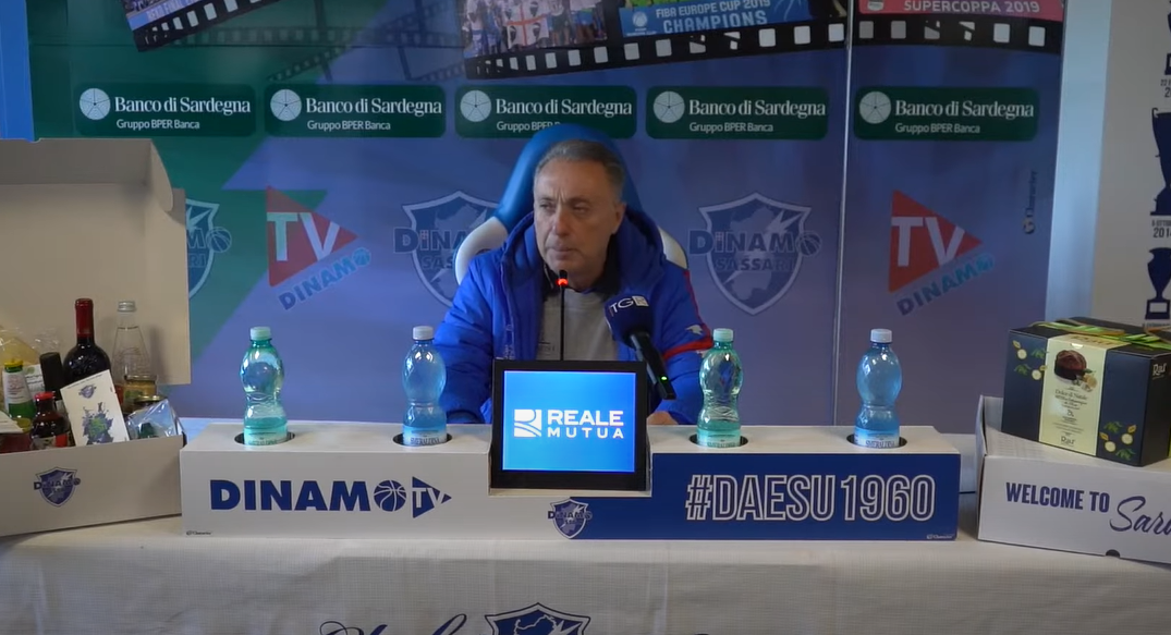 Dinamo Sassari, Bucchi: “I ragazzi ci hanno provato, ma le assenze hanno reso tutto più difficile”