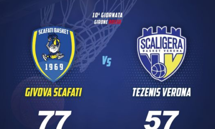 Givova Scafati, Verona travolta 77-57 al PalaMangano