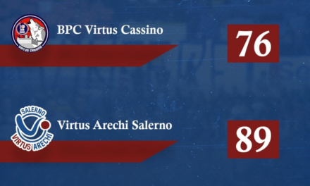 Serie B Girone D, la Virtus Arechi Salerno passa a Cassino. BCP sconfitta 76-89