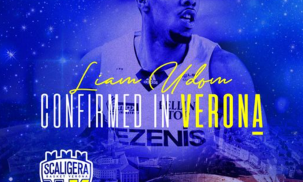 Scaligera Basket Verona, ufficiale la conferma di Liam Udom